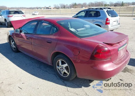 2004 Pontiac Grand Prix Gt1 z USA, uszkodzony, nr VIN 2G2WP522341324642